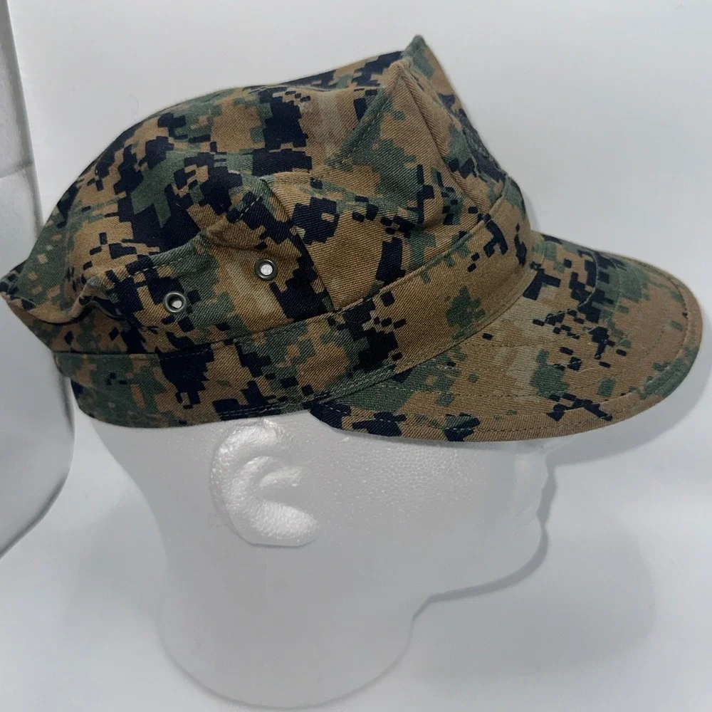 USMC Woodland‎ MARPAT Garrison Cover Military Cap Small Cotton Nylon Twill